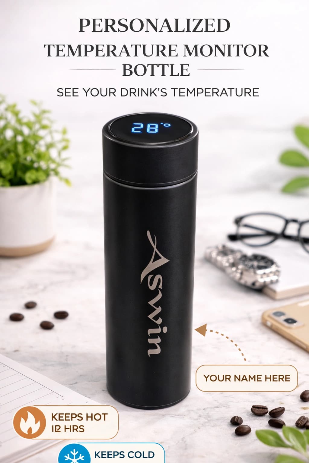 Customized Temp water bottle